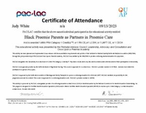 Black Preemie Parents as Partners