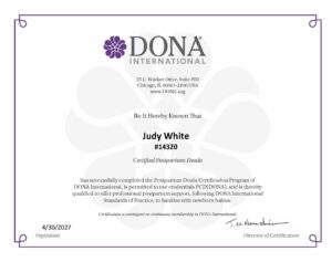Certified Postpartum Doula